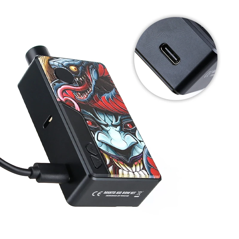  Original Rincoe Manto AIO 80W Pod Mod Kit powered by single 18650 battery & 3ml Manto AIO Pod Cartr