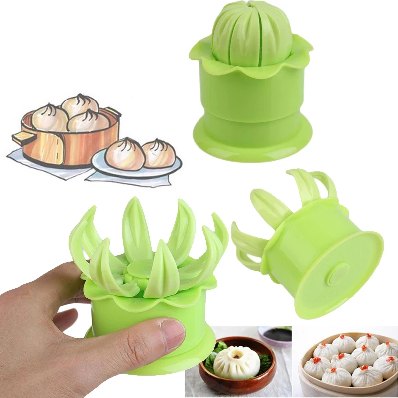 Булочная форма китайский Baozi Maker Dim Sum Shaper кухонный инструмент для выпечки DIY зеленый