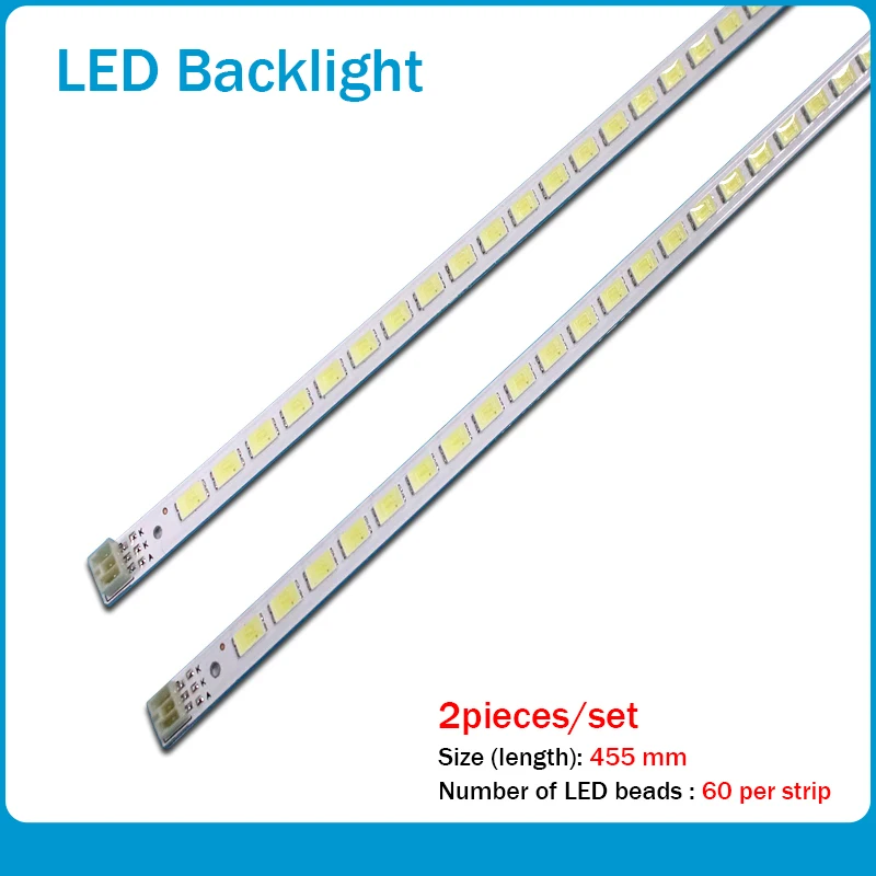 

455mm LED Backlight Lamp strip 60/62 leds For LJ64-03567A SLED 2011SGS40 5630 60 H1 REV1.0 L40F3200B LJ64-03029A LTA400HM13