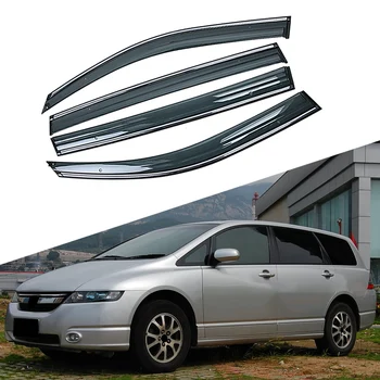 

For HONDA ODYSSEY 3rd Generation RB 2003-2008 Car Window Sun Rain Shade Visors Shield Shelter Protector Cover Trim Frame Sticker