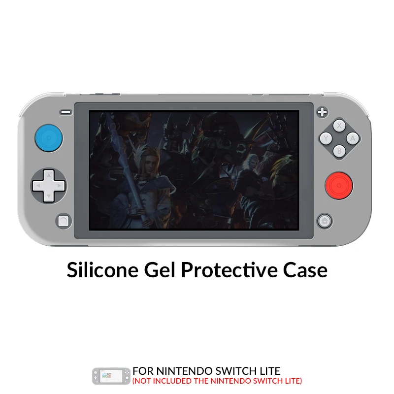 Защитный силиконовый чехол с изображением лягушки для nintendo Switch Lite, аксессуары для nintendo Switch NS Lite - Цвет: gray