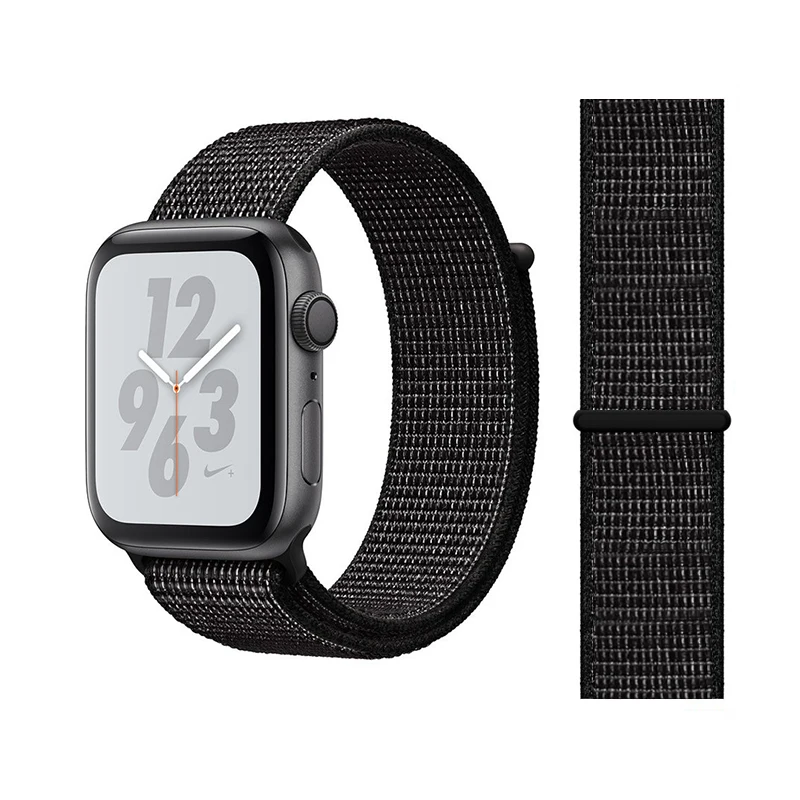 Спортивная петля для Apple watch Band 4 5 correa iwatch 3 2 1 42 мм 38 мм 44 мм 40 мм Apple watch ремешок браслет pulseira аксессуары - Цвет ремешка: Nike Summiit black