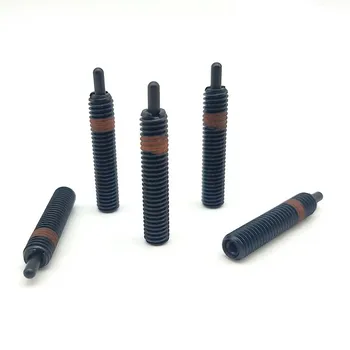 

2pcs PJH6 Allen bead positioning screws telescopic spring jacking pin plunger screw carbon steel black color 3mm-10mm long