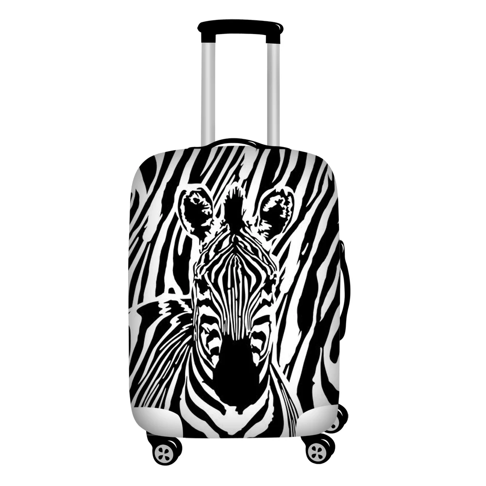 Foldable Floral Fox Print Luggage Protective Dust Cover Waterproof 18-32inch Suitcase Cover to Luggage Set Stretchable - Цвет: Z5035