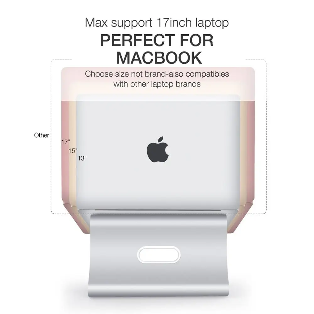 Алюминиевый охлаждающий держатель для ноутбука Apple MacBook Pro ASUS hp lenovo samsung sony Dell 11 ''-16'' ноутбук