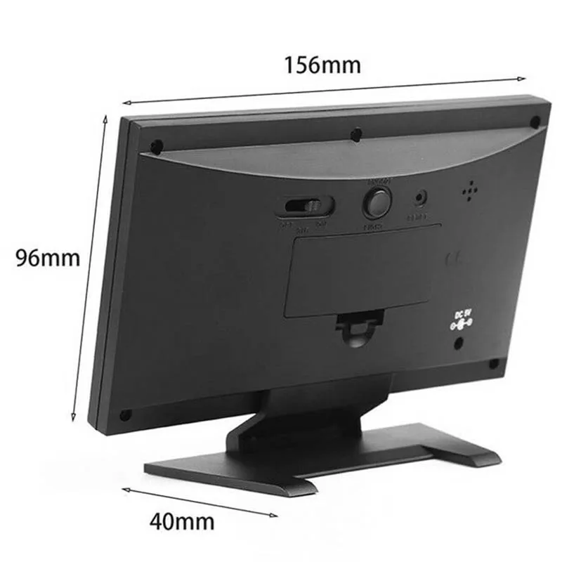 Цифровой термометр с большим LCD гигрометр Температура влажности настольные часы с погодой многофункциональная Погодный календарь часового пояса