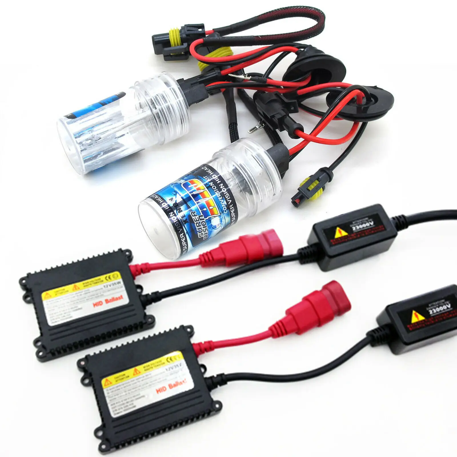 Комплект ксеноновых фар HID H1 H3 H7 H8 H9 H10 H11 H16 9005 9006 HB3 HB4 35 Вт Тонкий Балласт 4300K 5000K 6000K