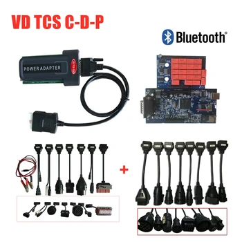 

Best match 8pc car/truck cables+ New vci 8.0 PCB with bluetooth/usb scan for delphis obd obd2 cars diagnostic scan tools