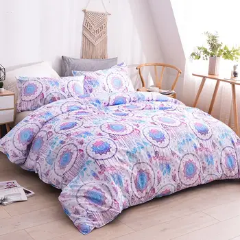 

Colorful wind chime Skull Pattern Bedding Set Twin Queen King Duvet Cover Boho Bed Set Home Bedclothes Pillowcase 2/3pcs