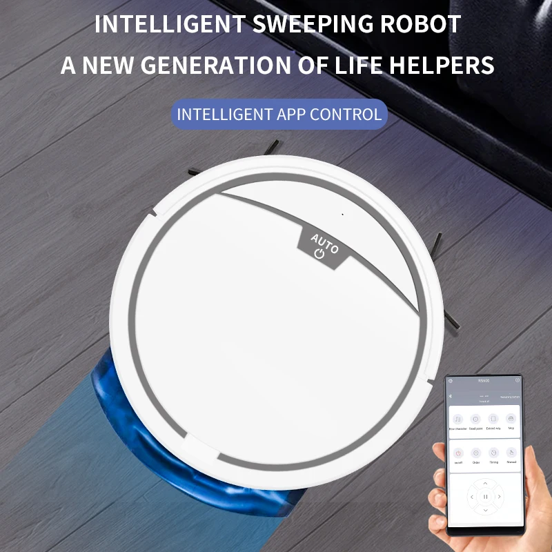 2021 New RS600 Robot Vacuum Cleaner APP remote control Planned Cleaning
