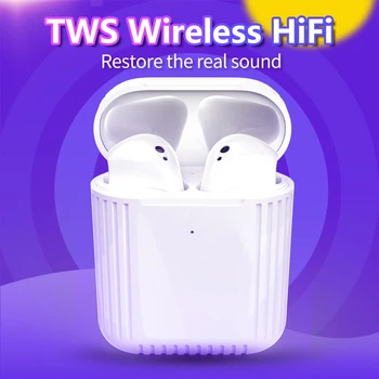 

2020 Newest Sports Wireless Charging In-ear Detection Earphone TWS Pop-up Window 3 Real Battery for Smart Phone