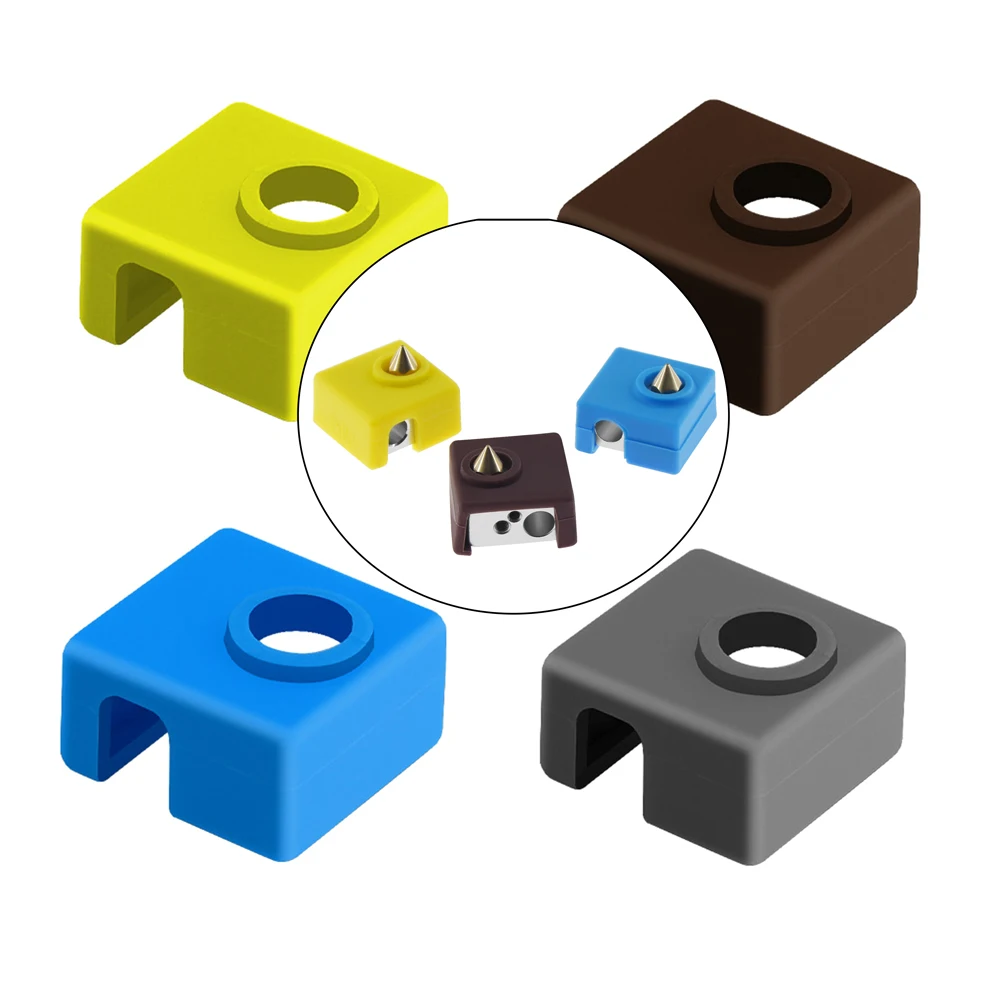 3D Printer Silicone Sock Heater Block Cover MK7 MK8 Hotend Protect Blue #ur 