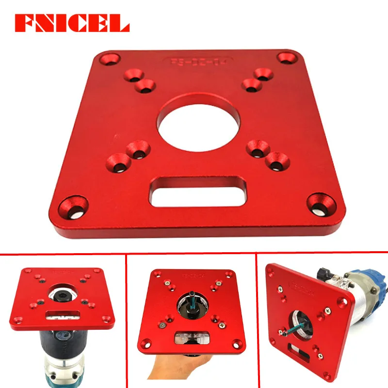 

Universal Router Table Insert Plate Woodworking Benches Aluminium Wood Router Trimmer Models Engraving Machine RT0700C