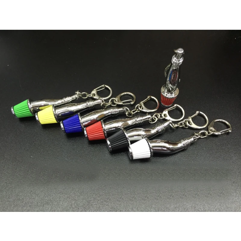

50pcs/Lot Auto Spare Parts Keychain Mushroom Head Key Ring Car Keyring Air Filter Key Chain Decoration Keychains