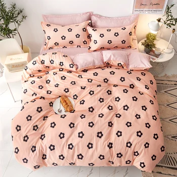 

Art style bedding set Cartoon girl single Full Queen King family Size bed sheet pillowcase & duvet cover set