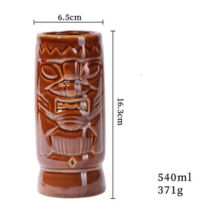 Design 10 Американский стиль Hawaii Tiki кружка индийский идол Тотем статуя череп бар DIY коктейльное стекло смешивание вина смузи чашка миска-контейнер - Цвет: Design 10