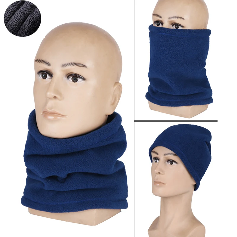 

Men Women Cold Winter Wool Polar Fleece Neck Gaiter Bandana Half Face Mask Ear Warmer Neck Tubular Snood Cover Face Shield Scarf