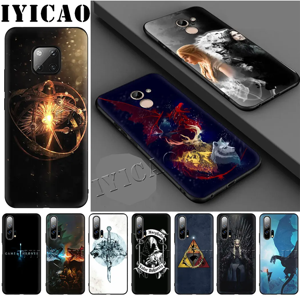 IYICAO Игра престолов Daenerys мягкий чехол для huawei Y6 Y5 2017 Prime 2018 Y7 Y9 2019 10 20 Pro Nova 4 3 2 я Lite