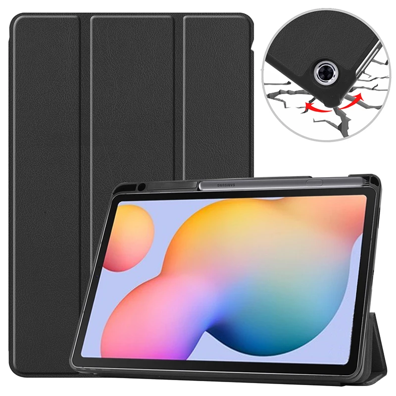 Чехол для Samsung Galaxy Tab S6 Lite 10 4 2020 SM-P610 P615 тонкий кожаный чехол-книжка планшета |