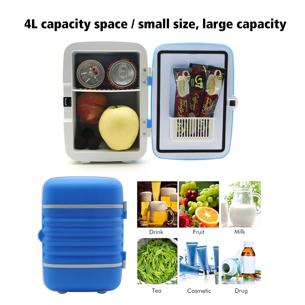 #Special Offers Hot 2 in 1 Mini Portable Refrigerator 4L Cooler Warmer Fridge for Car Home Office White Red Blue Green 12V #Special Offers Hot 2 in 1 Mini Portable Refrigerator 4L Cooler Warmer Fridge for Car Home Office White Red Blue Green 12V