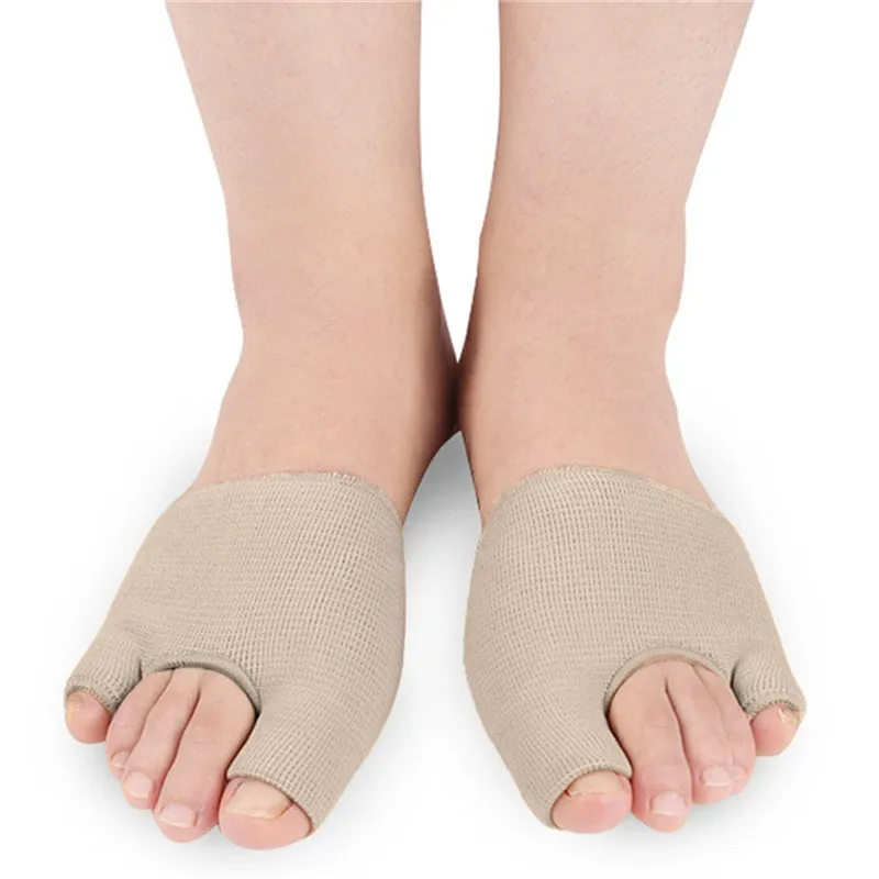 S L Code 1 Pair U-shaped Screw Foot Cover Toe Valgus Corrector Socks Front Foot Pad Half Sleeve Socks Toe Correction Pad