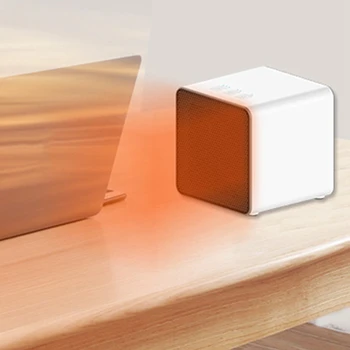 

White 400W/800W Timer Portable Electric Heater Home Office Desktop Mini Heater Fan Heater Radiator Winter Insulation Machine