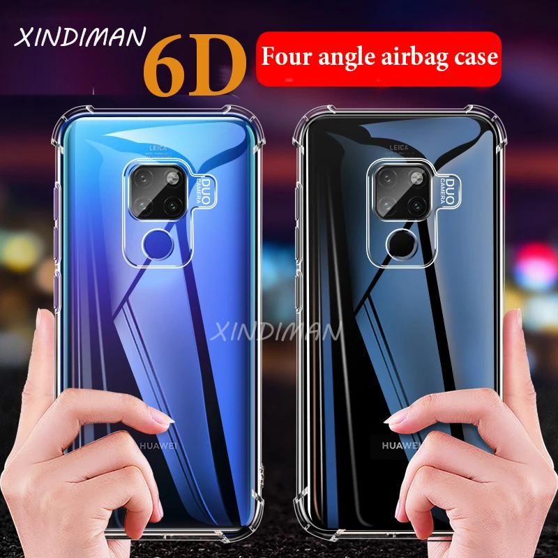 

6D Four angle airbag coque for huawei mate10 mate10lite case tpu cover for huawei mate20 case mate20lite mate8 9 mate20pro funda