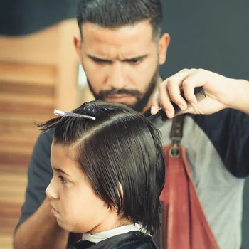 

3pcs Hairdressing Cape Straight Hair Comb Set Haircuting Apron Hair Styling Cutting Tools (Black, Red)