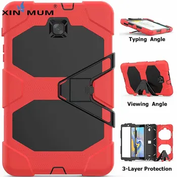 

Case For Samsung Galaxy Tab A 8.0 2018 T387 T387V Shock Proof Full Body Cover Stand Sleeve For SM T387 SM-T387 Case Capa Funda