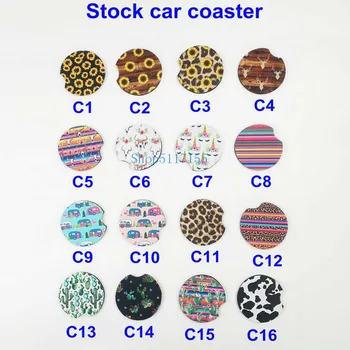 

30pcs Car Cup Holder Coaster Neoprene Car Coasters Contrast Mug Coaster Car Drink Cup Mat for Home Decor Accessories