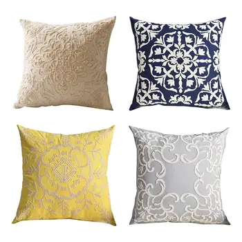 

Household Sofa Bed Pillow Case Embroidery Sofa Cushion Case Cover for Home Decoration