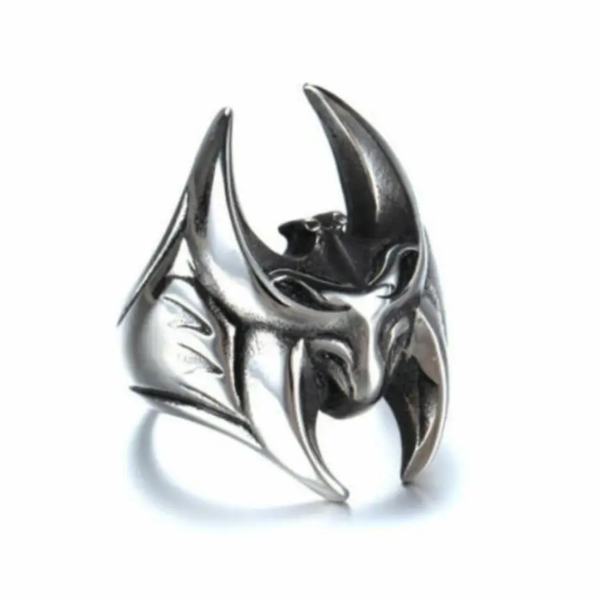 2020 модные унисекс кольца из нержавеющей стали властное кольцо летучая мышь