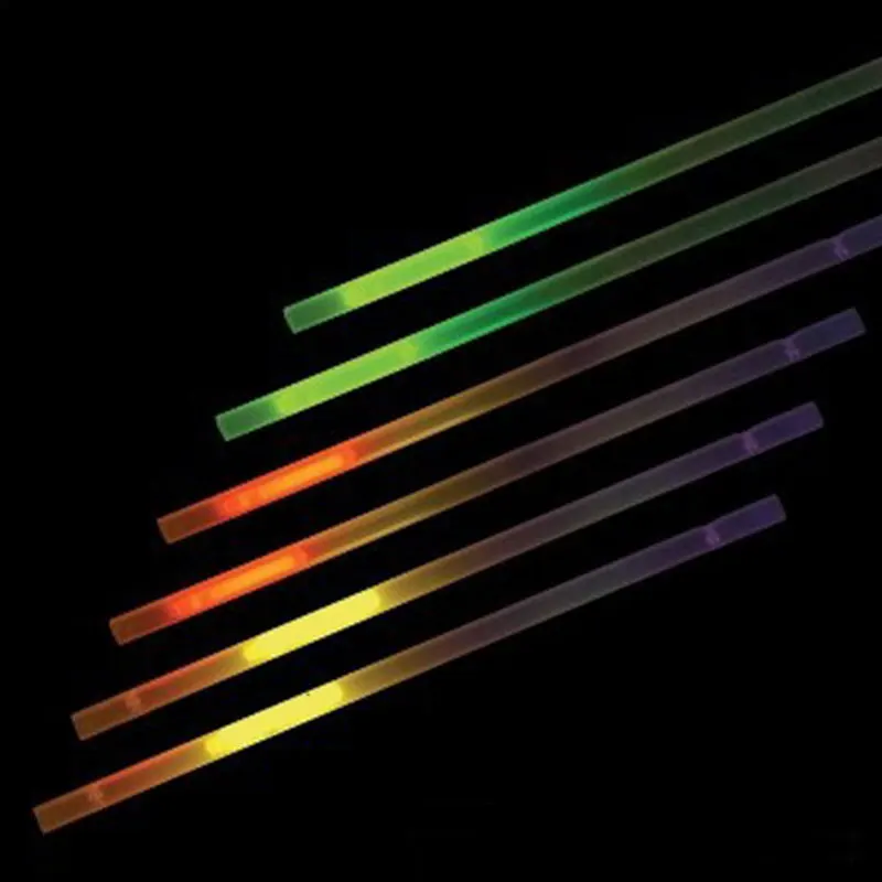 Аксессуары для бара светящиеся флуоресцентные соломинки напитков украшение