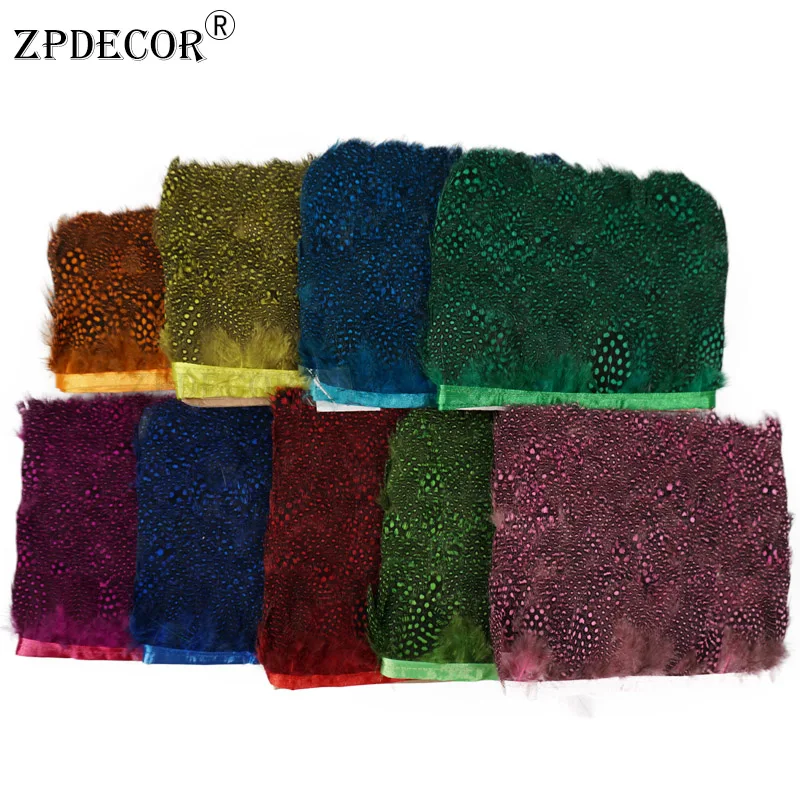 

ZPDECOR 5-10 cm Cheap Hen feathers trim 1 yard/lot for DIY and decorations