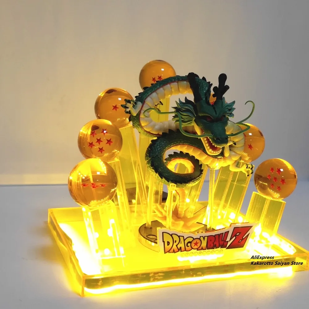 Dragon Ball Z Shenron хрустальные шары светодиодные фигурки модель игрушки Dragon Ball Супер аниме Shenlong Led фигурка DBZ