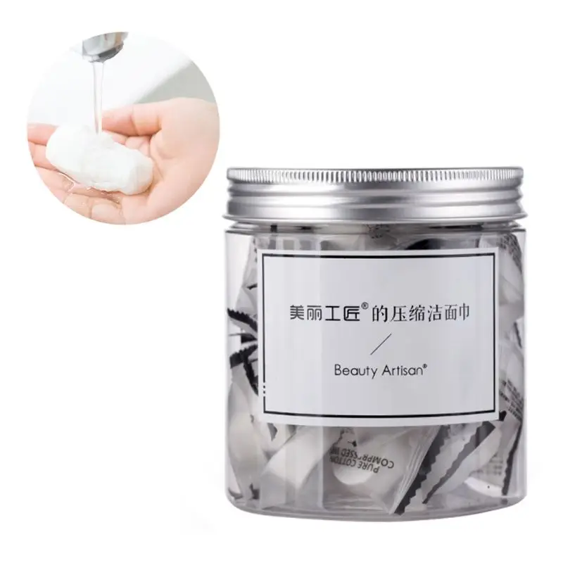 40Pcs/Box Travel Portable Non-Woven Compressed Towel Disposable Outdoor Cloth Wipes Tablet Capsules Paper Tissue Beauty Tool