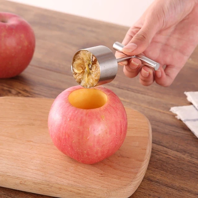 1pcs Gold Apple Cutter Slicer Stainless Steel Fruit Cutter Pear Peeler  Metal Vegetable Fruit Divider tools Bar Kitchen gadgets - AliExpress