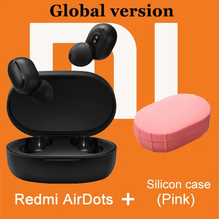 Xiaomi Redmi Airdots 5,0 Bluetooth наушники TWS беспроводные наушники Global 3D Bass стерео Earphoens гарнитура зарядная коробка с микрофоном - Color: Redmi Package 2