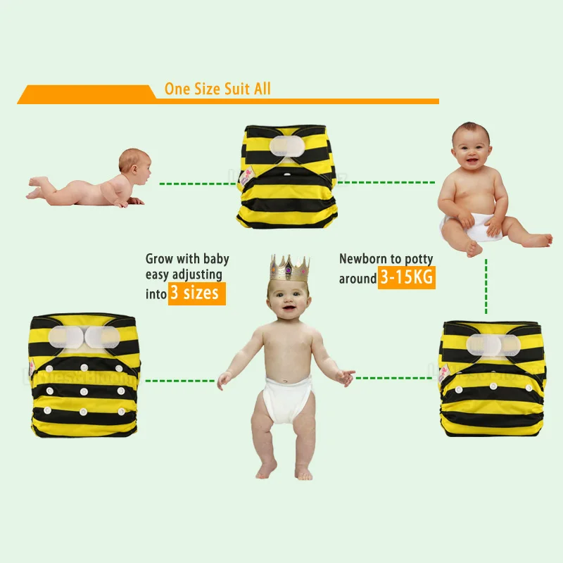 One Size Reusable Cloth Nappy Washable Waterproof Baby Pocket Diaper STANDARD Hook-Loop Cover Wrap Insert cloth diapers,waterproof diapers,cloth diaper insert