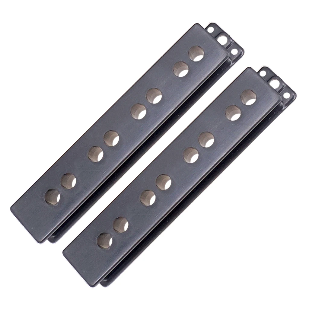 Pack of 2 Open Jazz Bass Pickup Covers Neck&Bridge for JB Bass Guitar Parts