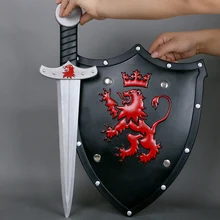 Игрушки меч Детская безопасность игрушечный меч модель оружие рыцарский меч щит воина Cos игрушки руки