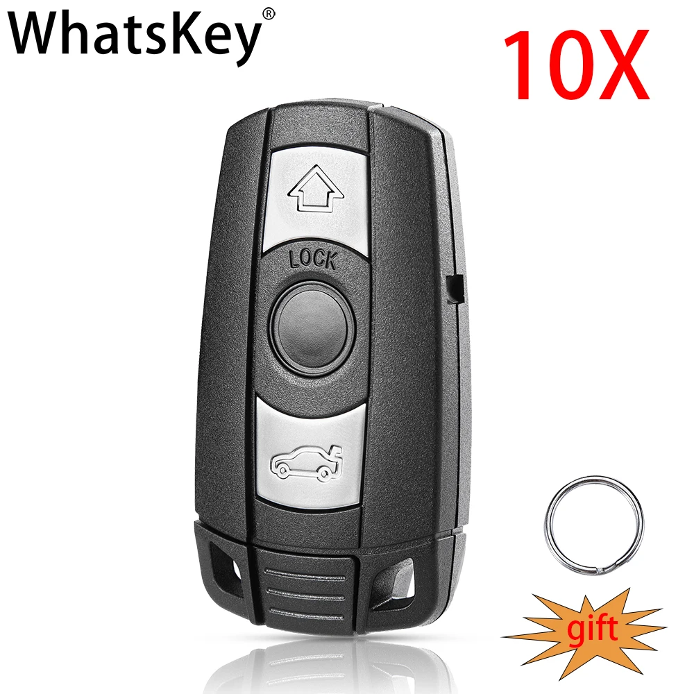 

10Pcs/Lot Top Quality 3 Button Remote Car Key Shell Smart Key Cover Fob Case For BMW 1 3 5 6 Series E91 E92 E60 E90 10X/Pack