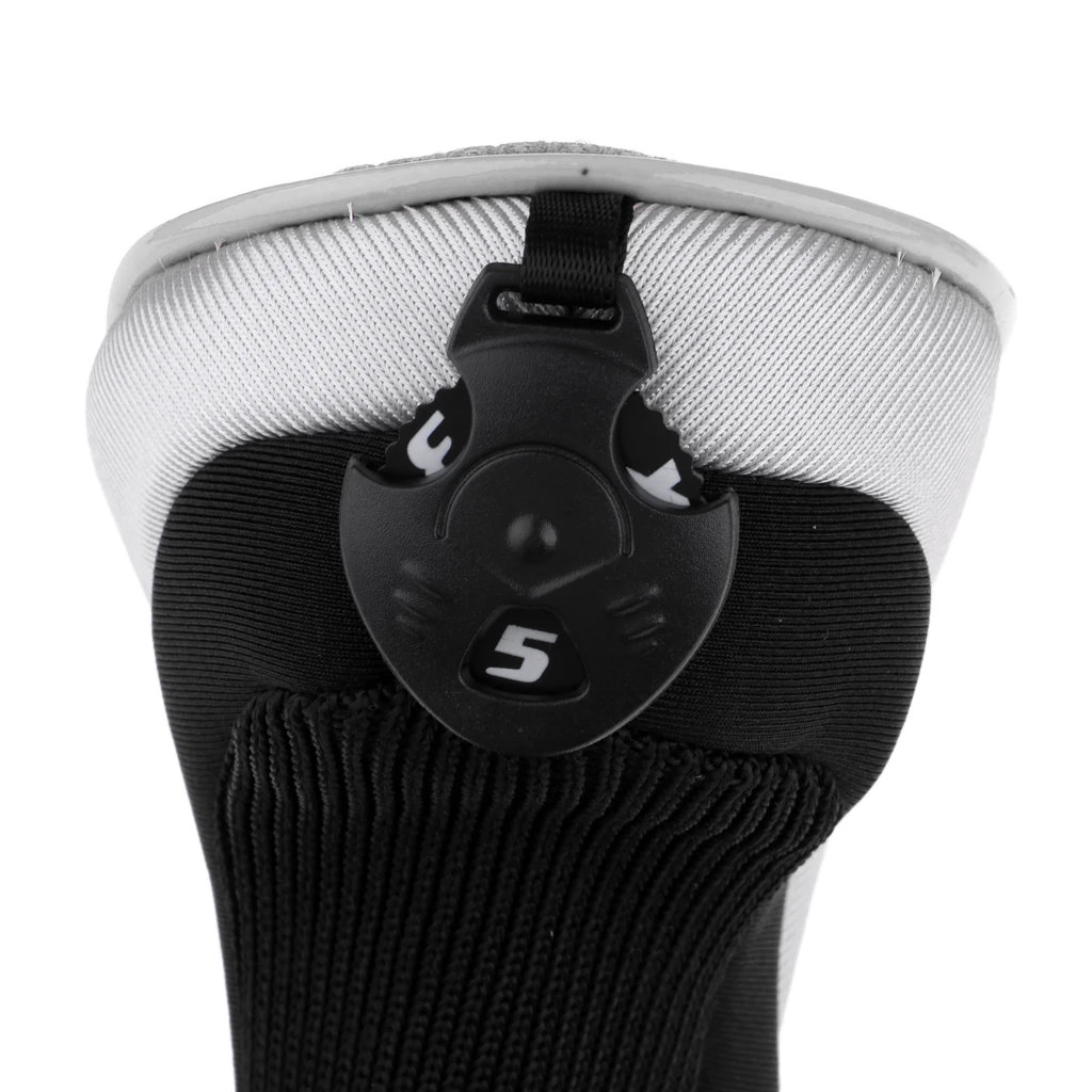  2pcs Golf Hybrid UT Club Rescue Head Cover Headcover with Number Tag 2, 3, 4, 5, 7, X Sports Golf Club Head Cover Protector