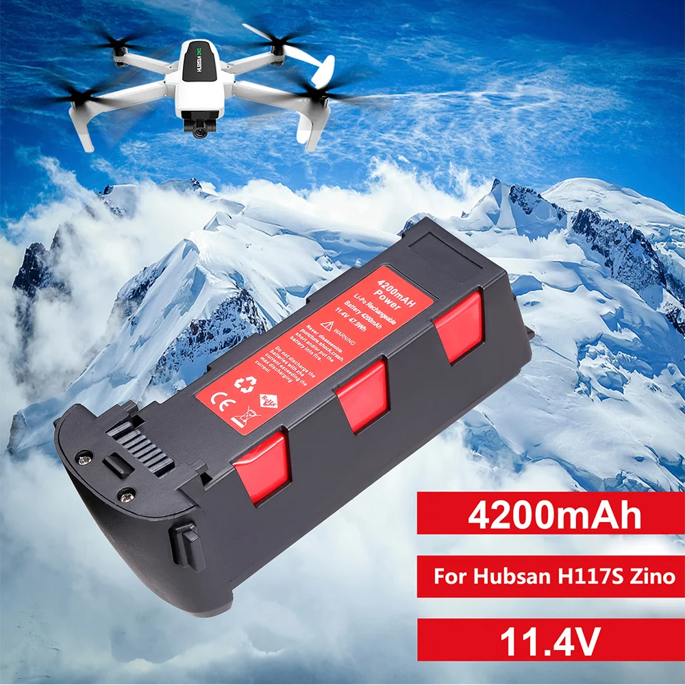 Новое поступление распродажа! Аккумулятор для Hubsan H117S Zino 11 4 в 4200 мАч запасные