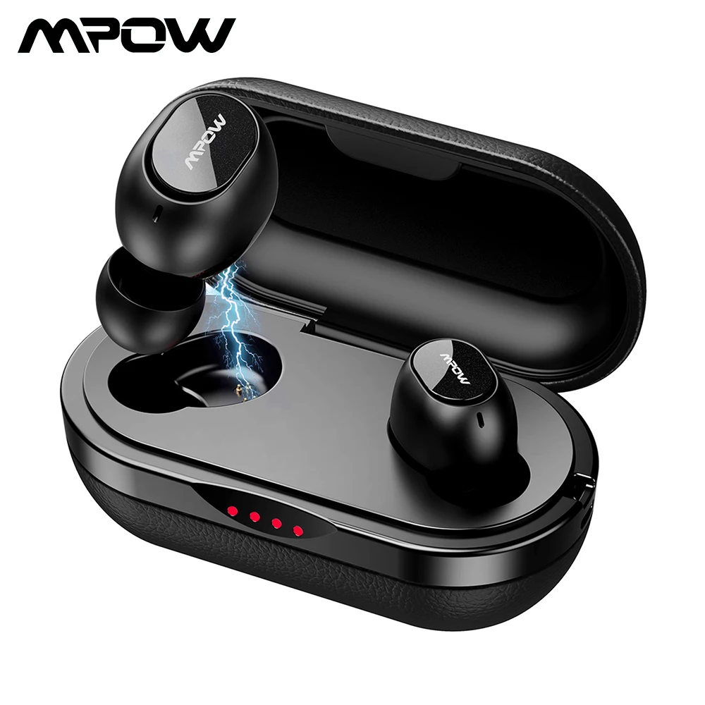 Mpow T5 TWS Bluetooth 5.0 Наушники 3D Стерео Беспроводные наушники Handsfree Мини AptX Наушники IPX7 Водонепроницаемый С 36 часов воспроизведения|Наушники и гарнитуры| | АлиЭкспресс