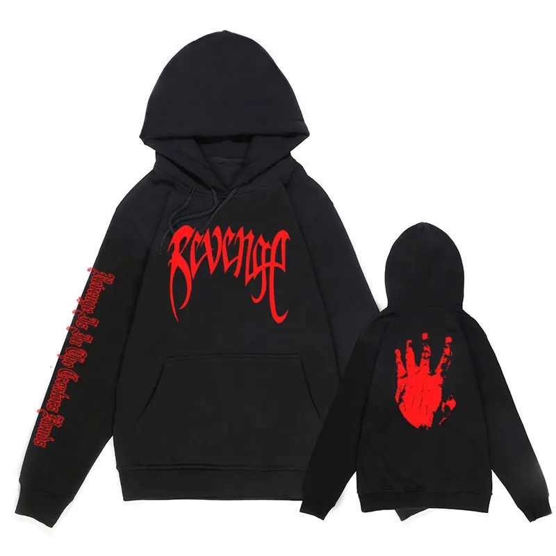 Xxxtentacion sudaderas con capucha de Revenge hombres/mujeres sudaderas rapero Hip Hop Sudadera con capucha Sudaderas Hombre/mujeres ropa Sudadera con capucha de los hombres