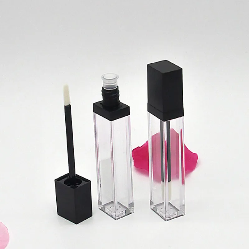 

10/30/50pcs 7ml Lip Gloss Wand Tube Empty Packaging Plastic Square Lip Gloss Bottle DIY Cosmetic Lipgloss Tube Container