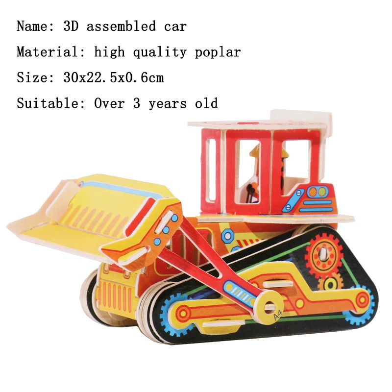 Children-s-Wooden-Assembling-Car-3D-Three-Dimensional-Puzzle-Engineering-Truck-Excavator-Insert-Toys-Children-s