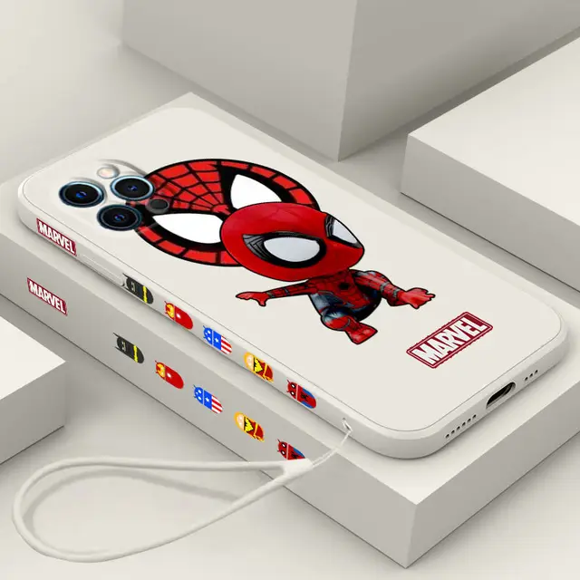 Popularity Marvel phone case for iphone 11 12 13 pro max case Shockproof iphone 7 case 6 8 plus x xs xr Unilateral design cover 2