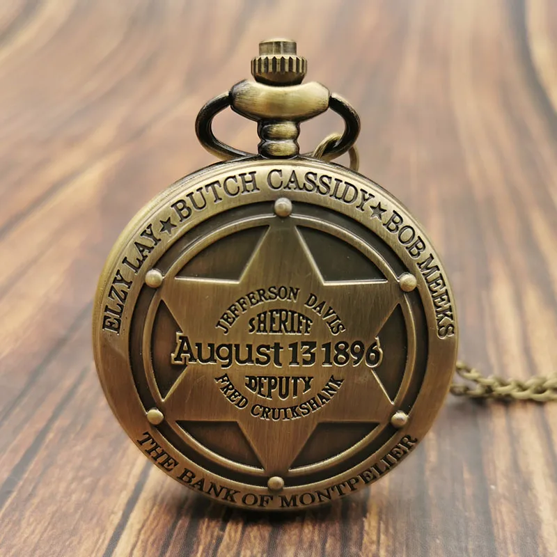 

Quartz Pocket Watch Five Pointed Star Shape Men Fob Chain Pocket Watch Women Men Gift Clock
